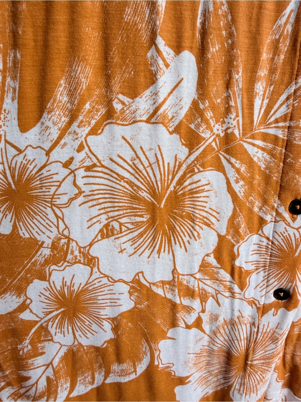Roxy Orange Tropical Button-Front Maxi Dress - Picture 2 of 2